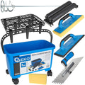 9-piece grout tool set