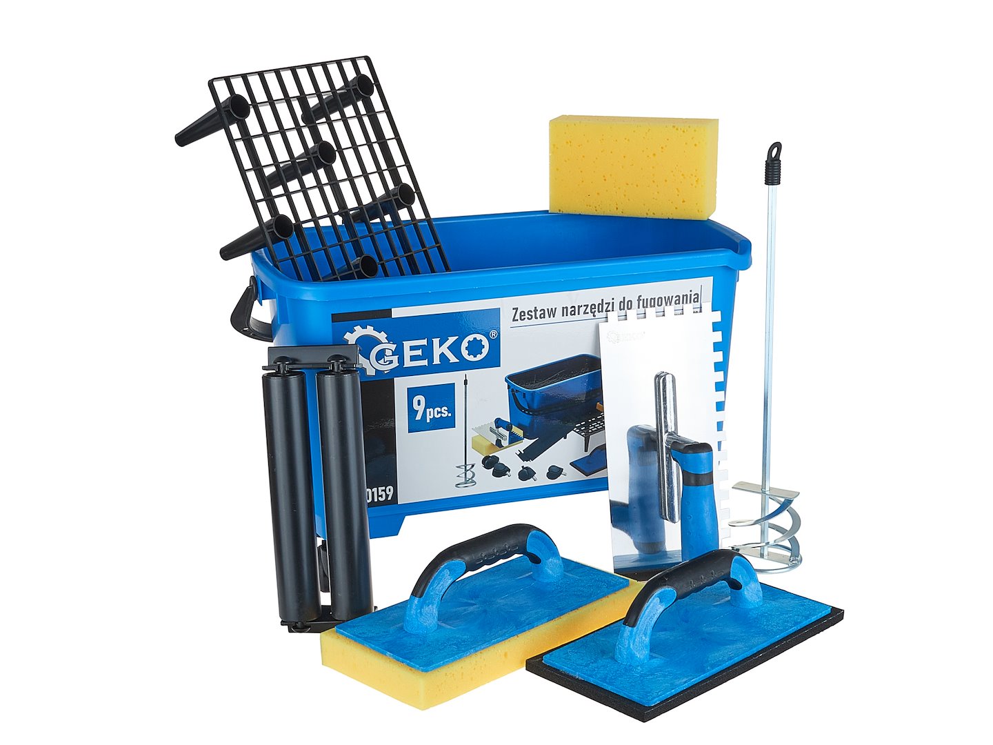9-piece grout tool set