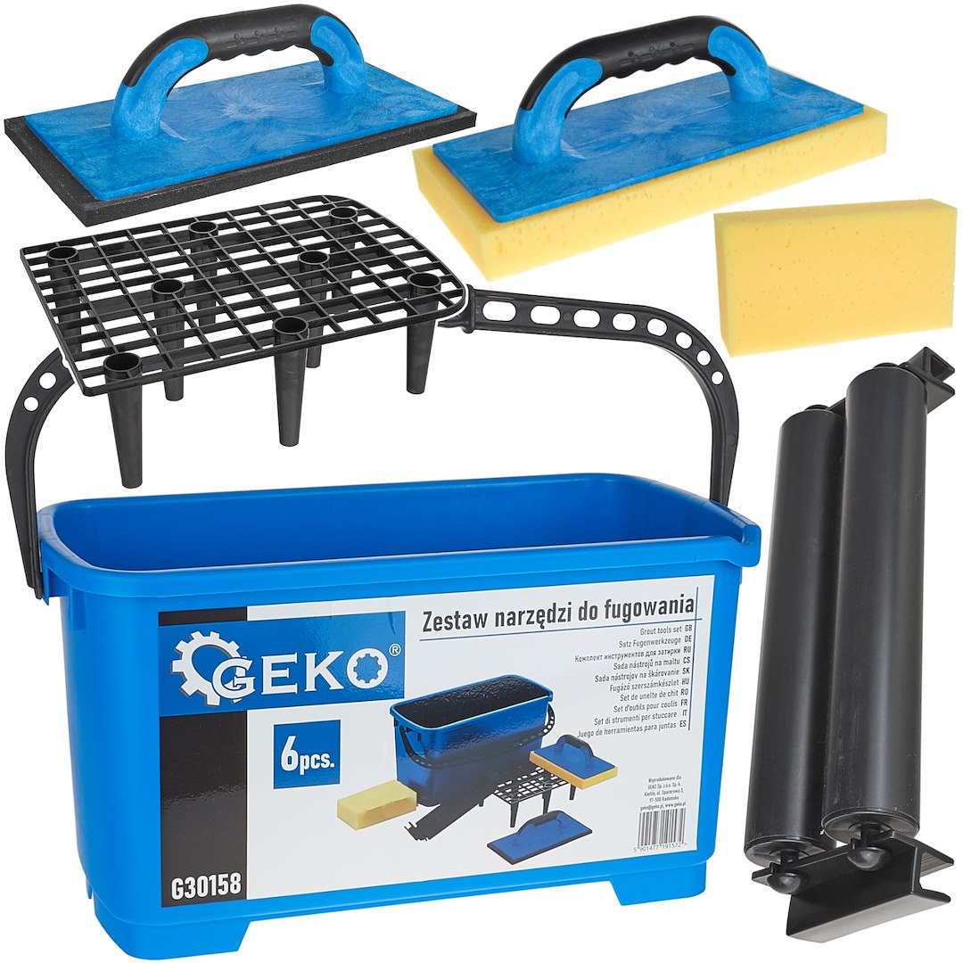 6-piece grout tool set