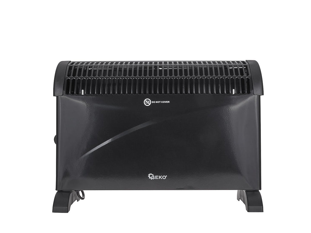 Convector heater with thermostat 2000 W (black)