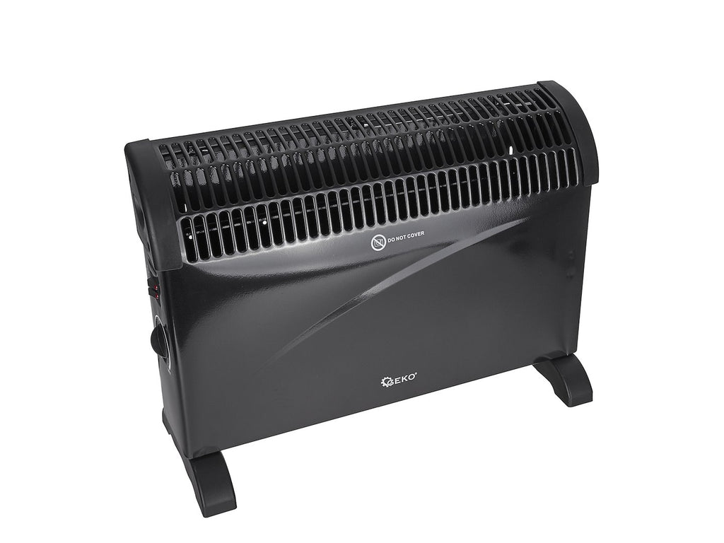 Convector heater with thermostat 2000 W (black)