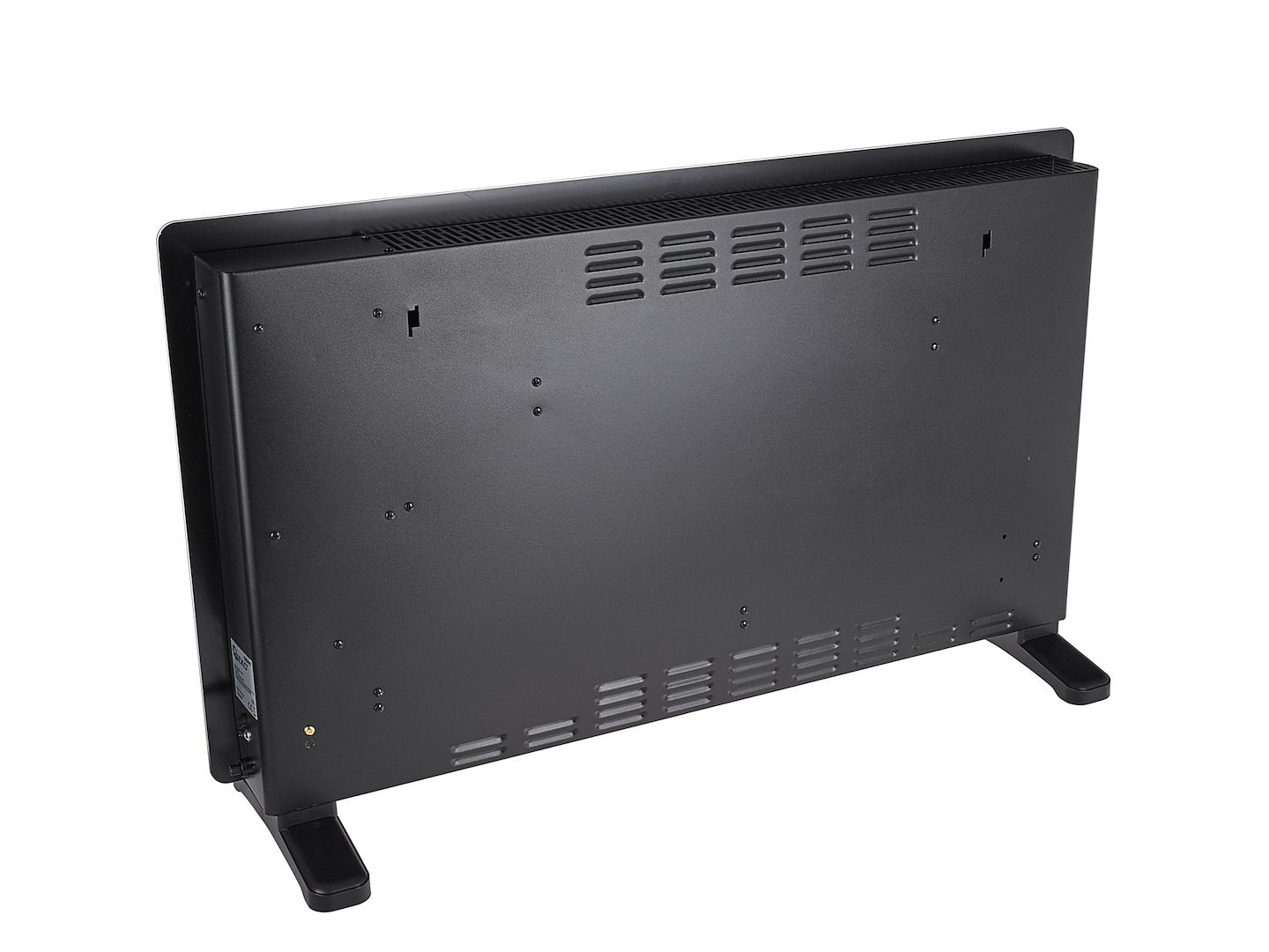 Glass convector heater with LCD, remote control and Wi‑Fi, 2500W (black)