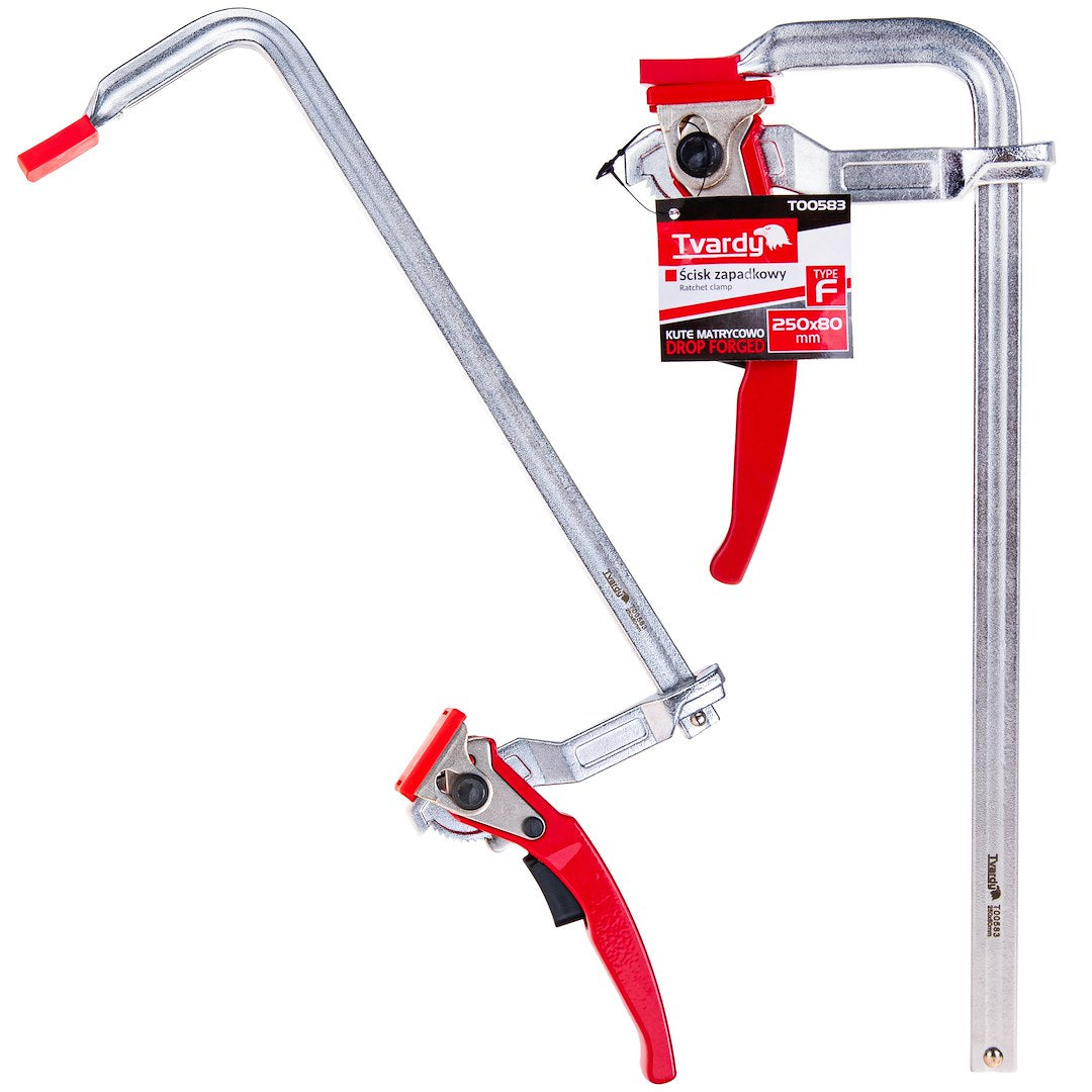 Forged F-type Ratchet Clamp 250x80 mm