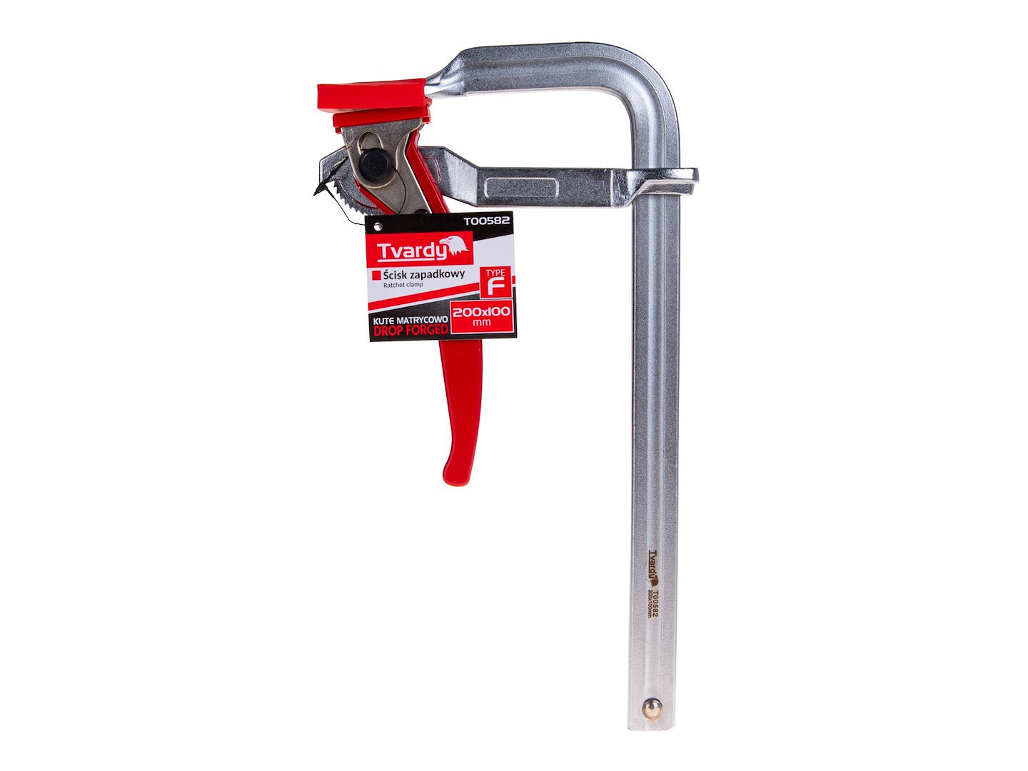 Forged F-type Ratchet Clamp 200 x 100 mm