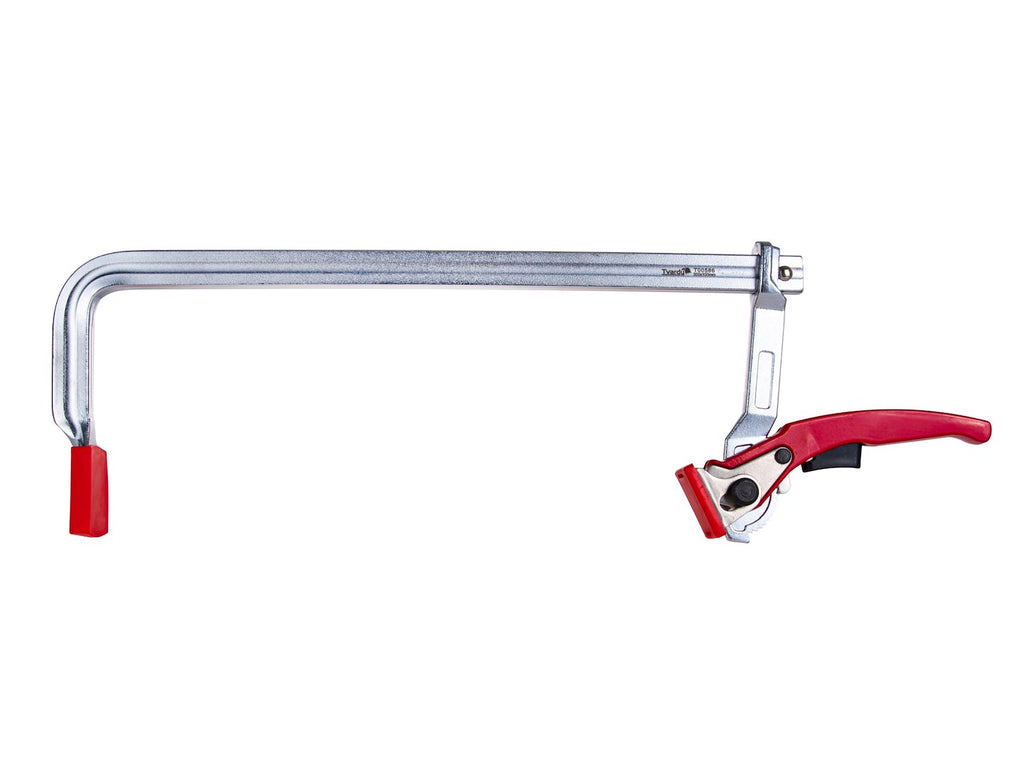 Forged F-type ratchet clamp 300 x 100 mm