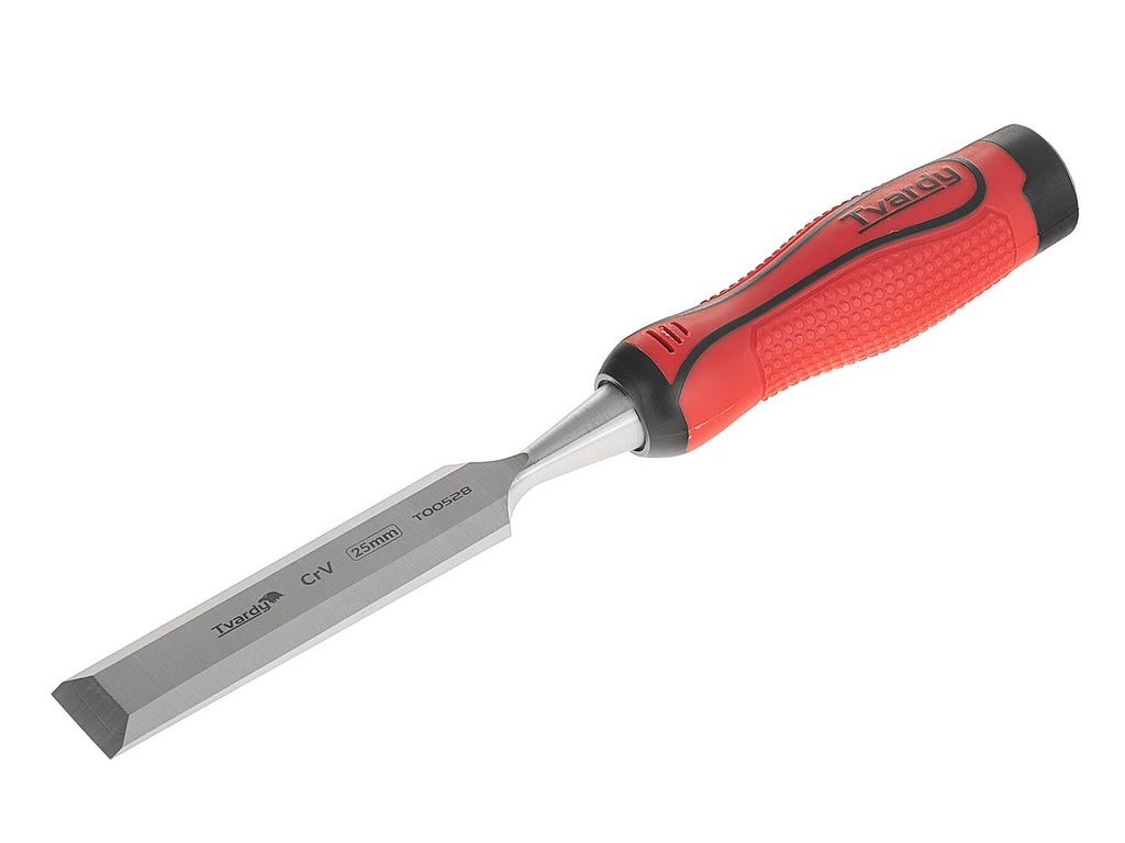 Set of CrV Flat Chisels for Wood, 4 pcs, 10-25 mm