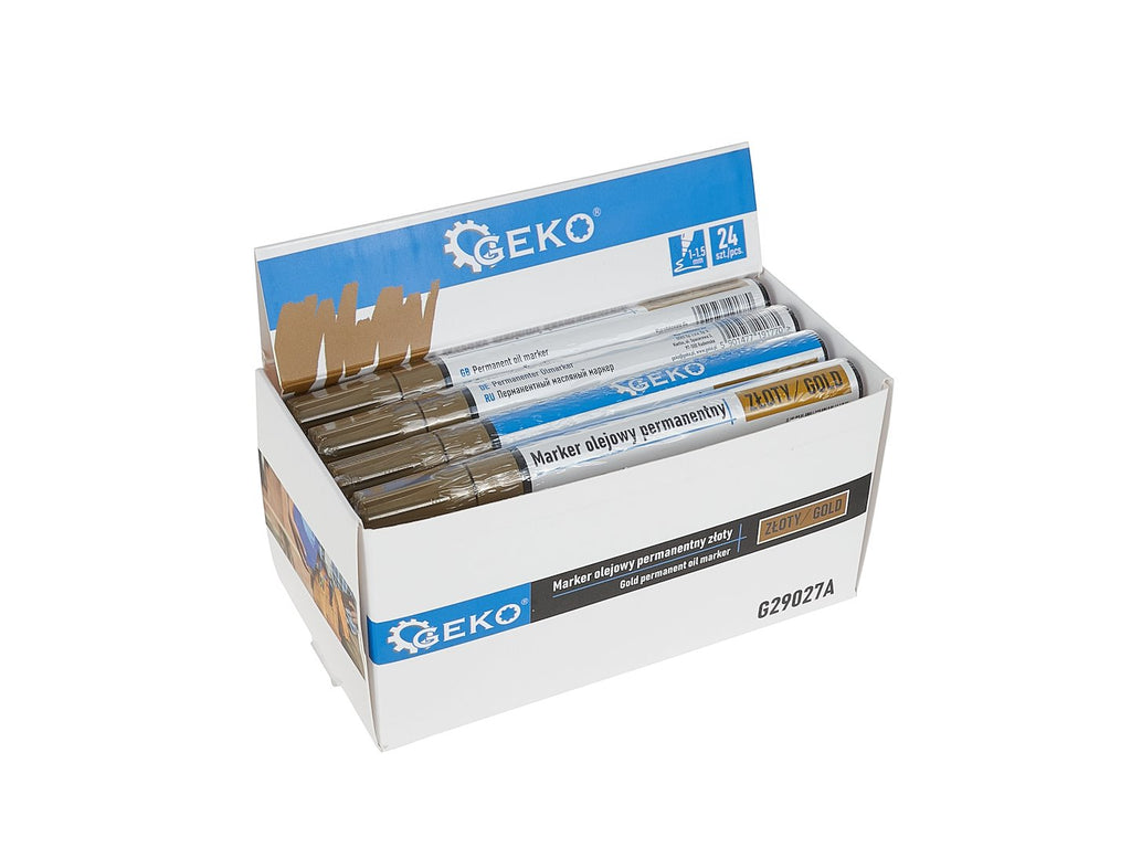 Gold Permanent Oil Marker – Display Box – Pack of 24