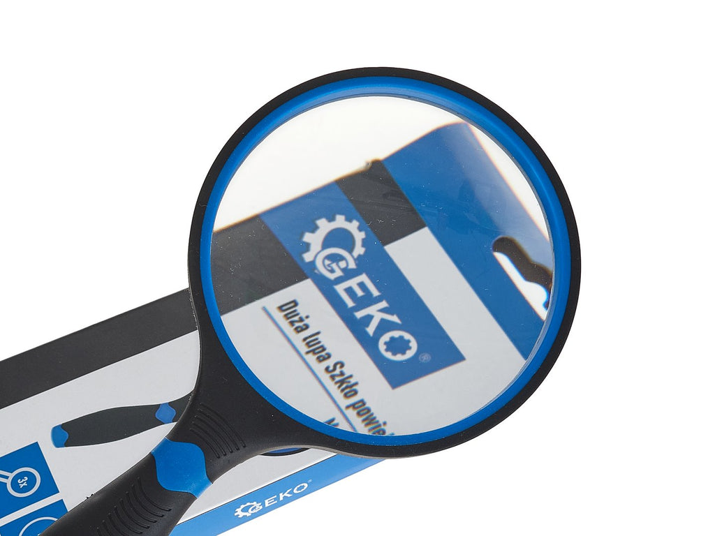 Magnifying glass with TPR handle, 100 mm, 3x