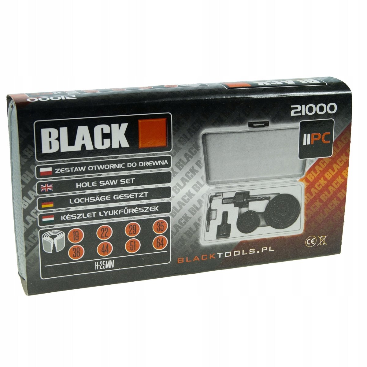 11-osaline auksaagide komplekt HM karbiidservadega