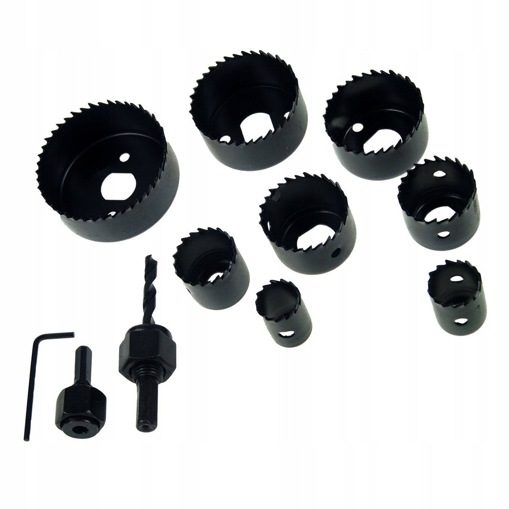 11-Piece Hole Saw Set with HM Carbide Edges