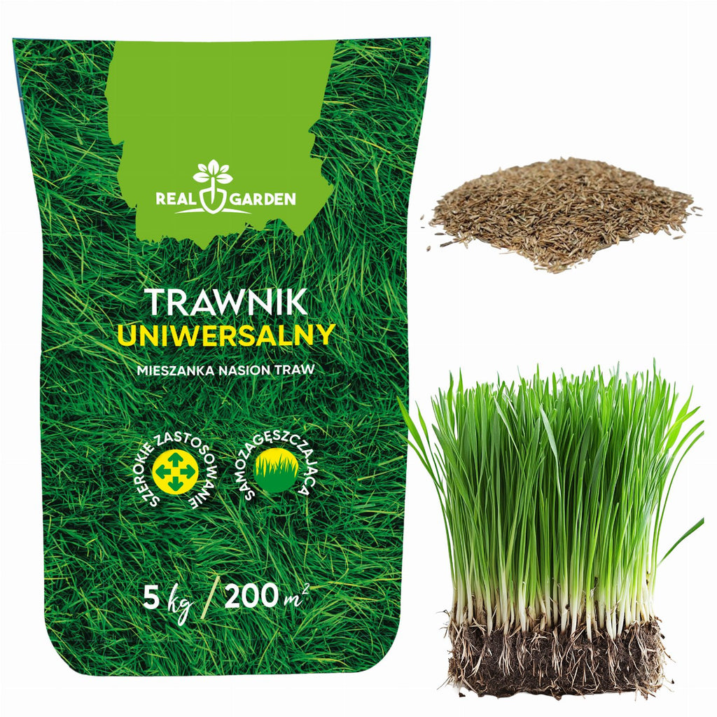 Universaalne tihe ja vastupidav muruseemnesegu 5 kg 200 m² jaoks ROL-019REALGARDEN