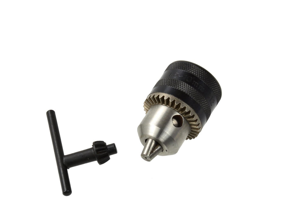 Chuck for drill 1.5–10 mm, B12 thread, keyed