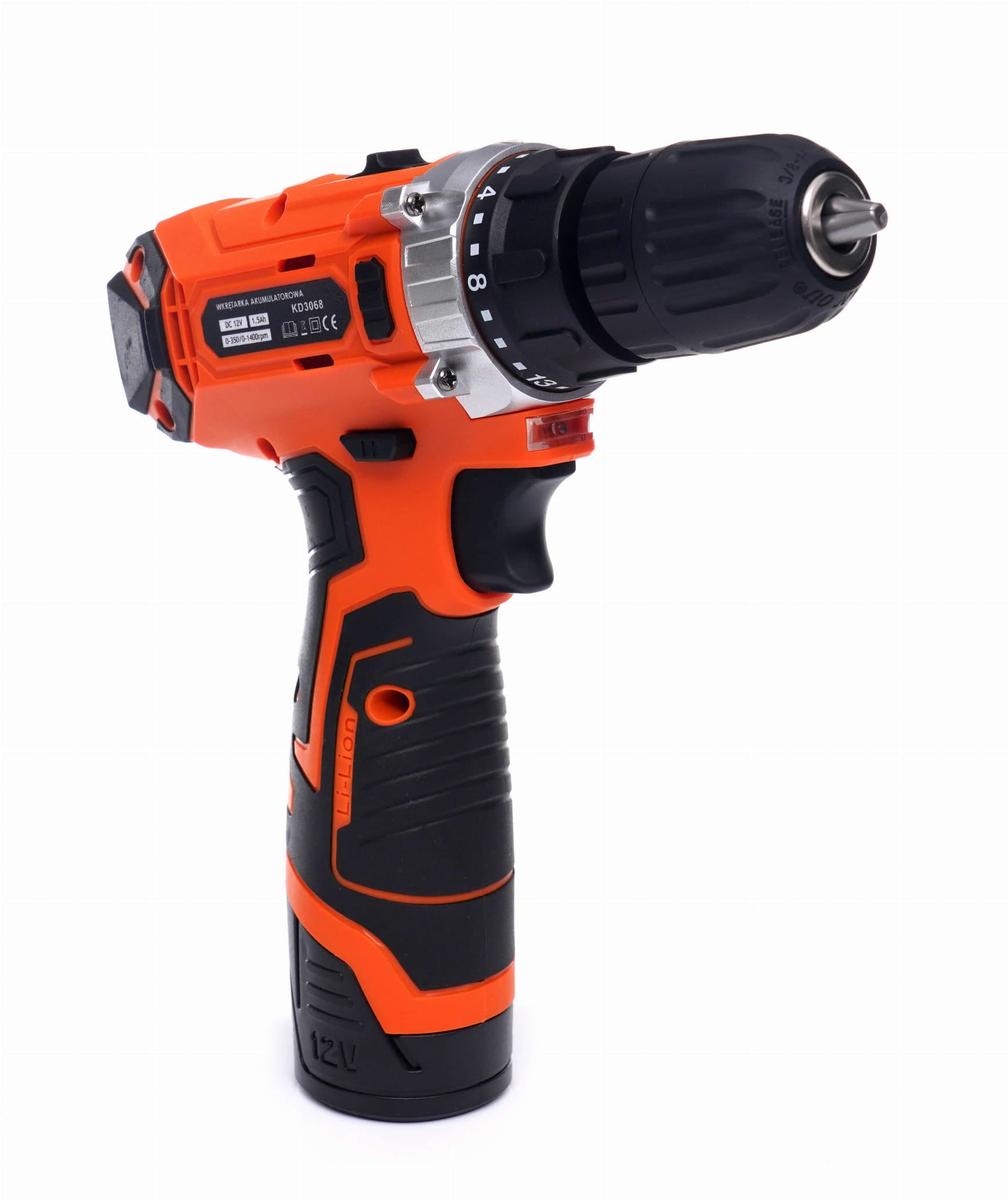 Cordless drill driver 12V Li-ion LCD KD3068