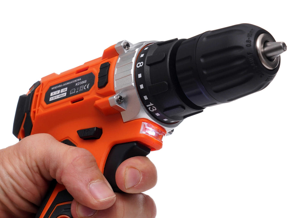 Cordless drill driver 12V Li-ion LCD KD3068