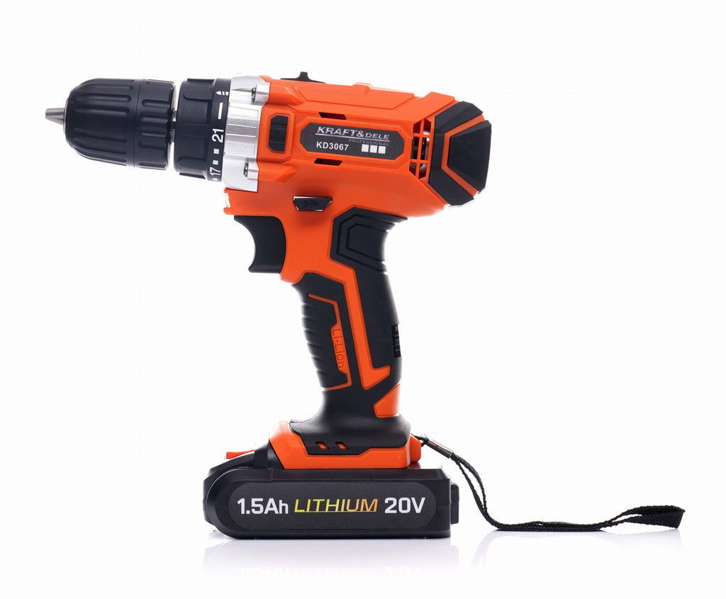 Cordless drill driver 20V Li-ion LCD KD3067
