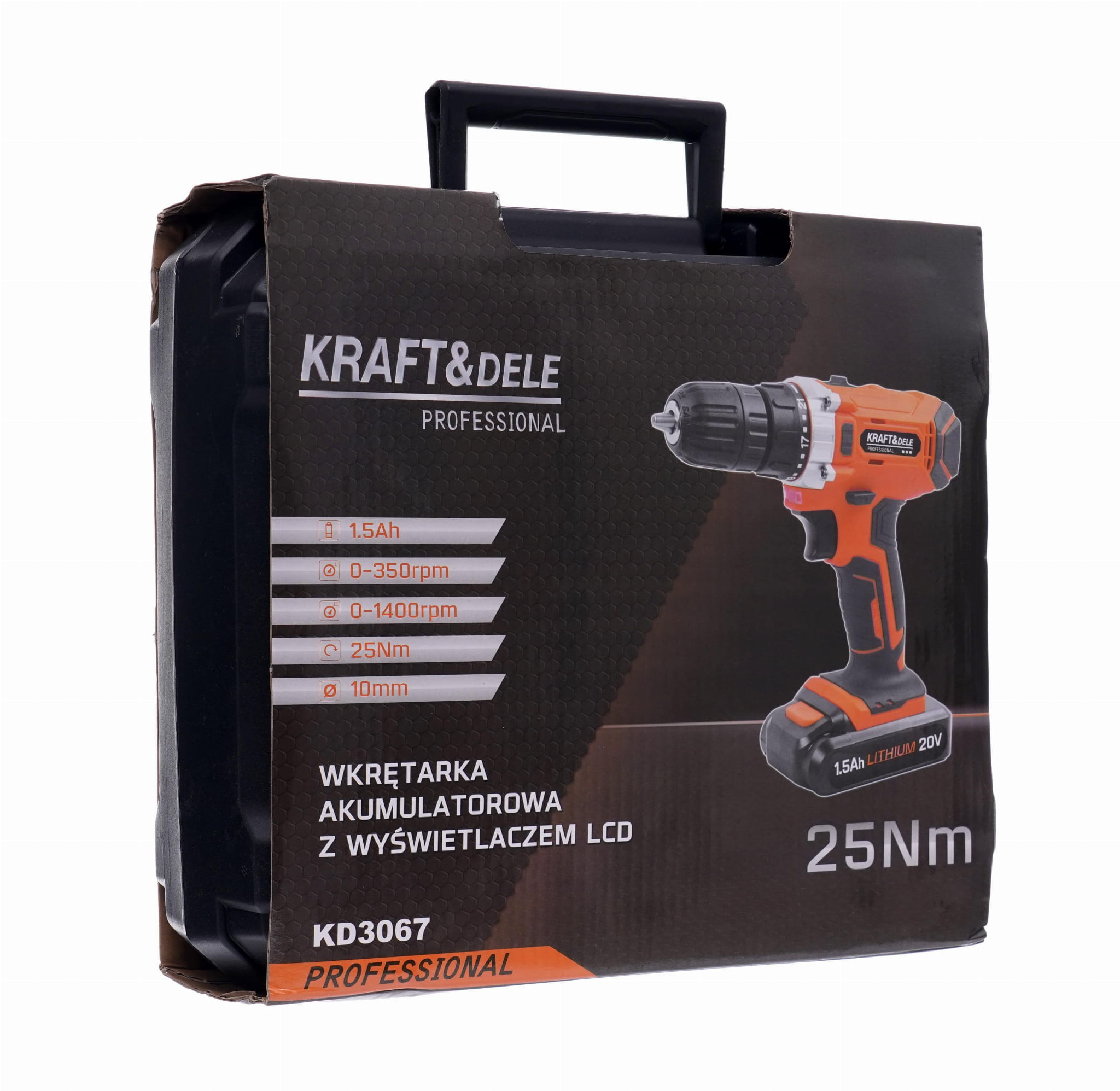 Cordless drill driver 20V Li-ion LCD KD3067
