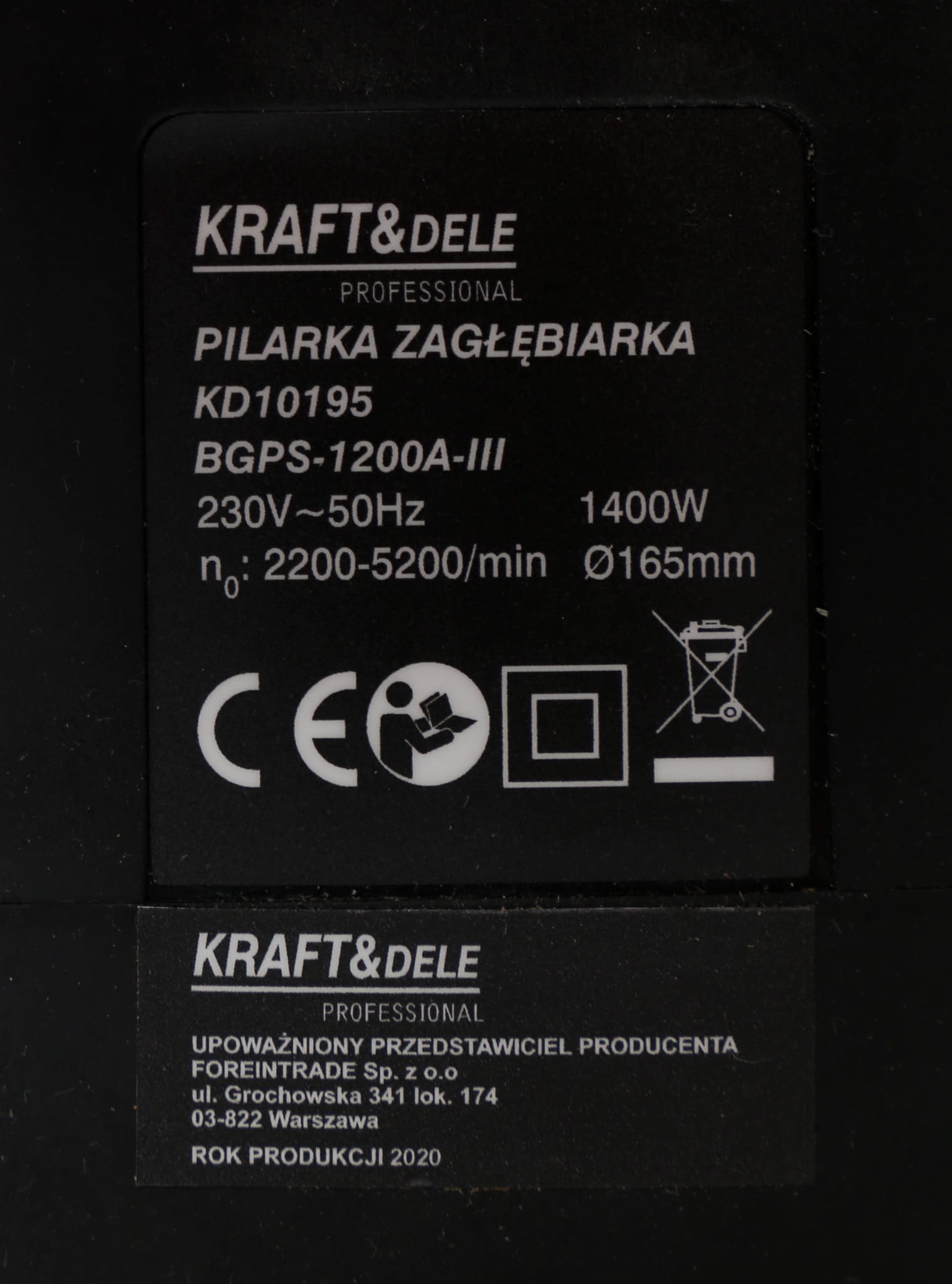 Sukelsaag ketassaag 1400W KD10195