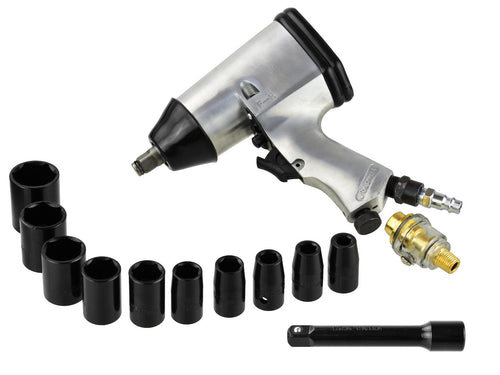 1/2" Air Impact Wrench with 8–27 mm Socket Set