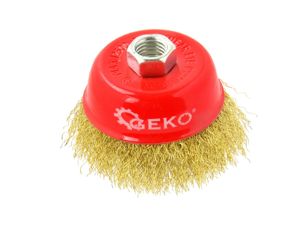 75 mm M14 Brass Crimped Wire Cup Brush