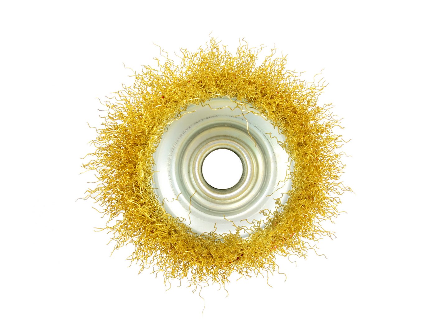 75 mm M14 Brass Crimped Wire Cup Brush