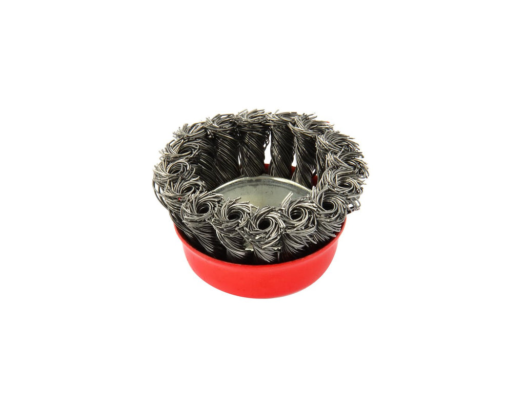 Steel Twisted-Knot Wire Cup Brush, 65 mm, M14