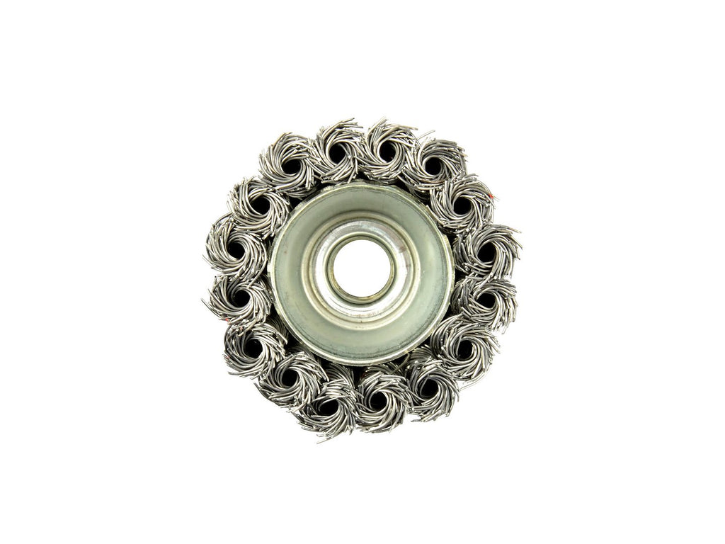 Steel Twisted-Knot Wire Cup Brush, 65 mm, M14