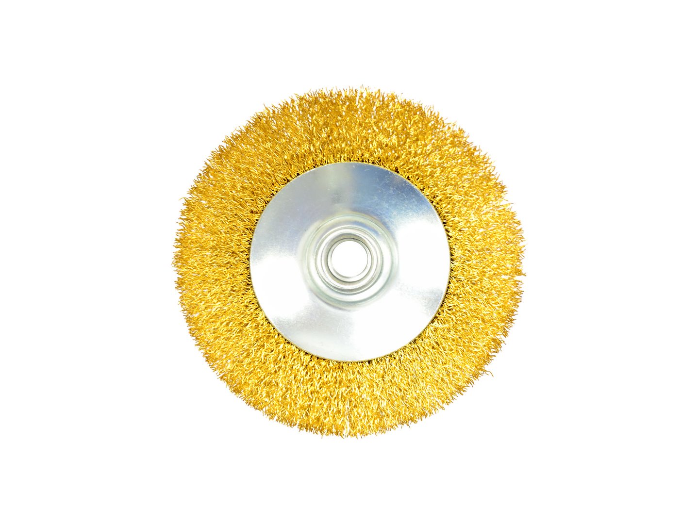Brass Crimped Wire Wheel Brush, 115 mm, M14 x 2 mm