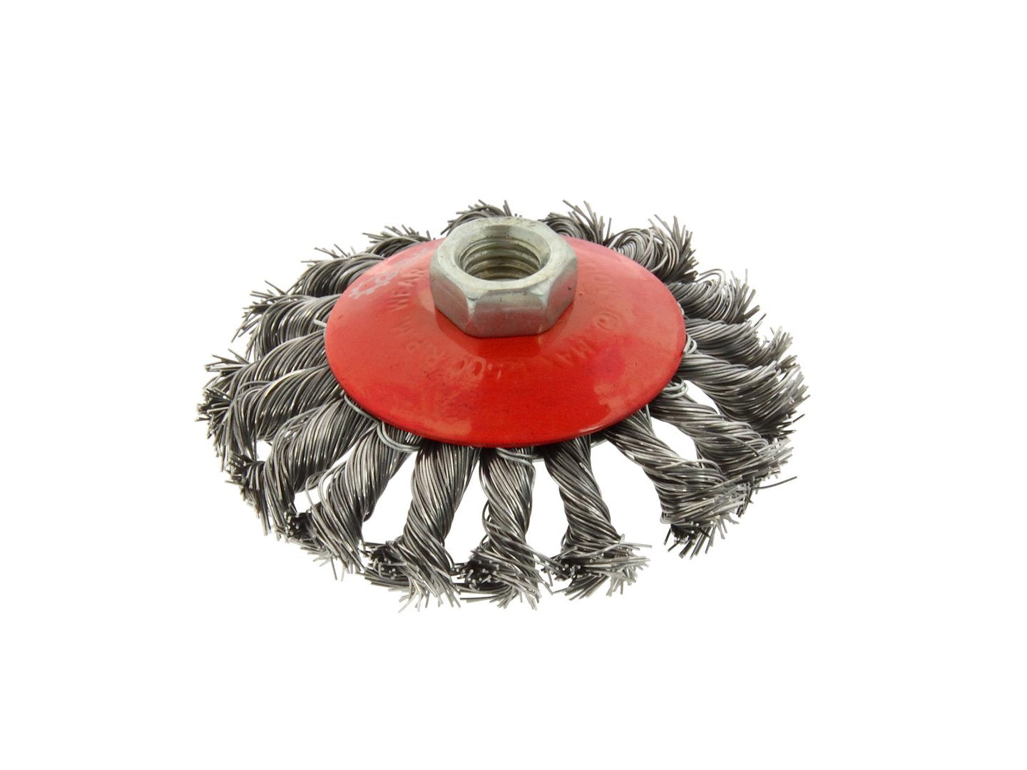 Bevel Twisted Knot Stainless Steel Wire Wheel M14 100 mm