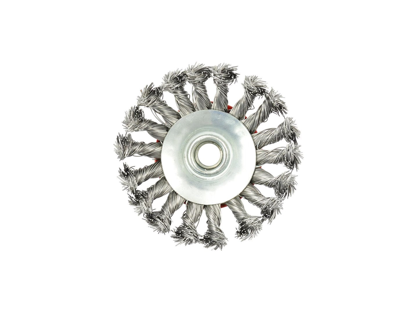 Bevel Twisted Knot Stainless Steel Wire Wheel M14 100 mm