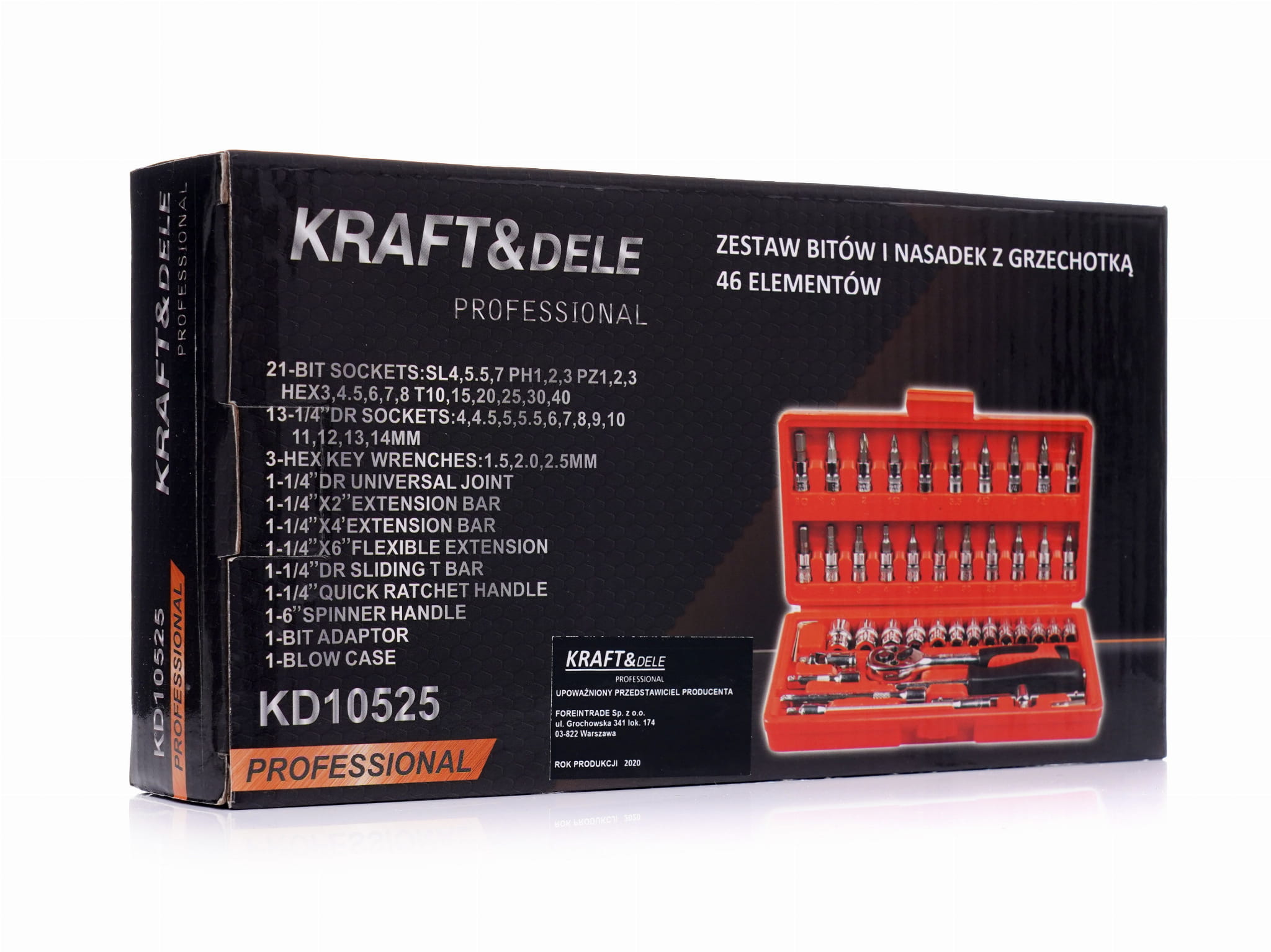 46-piece tool set socket wrenches KD10525