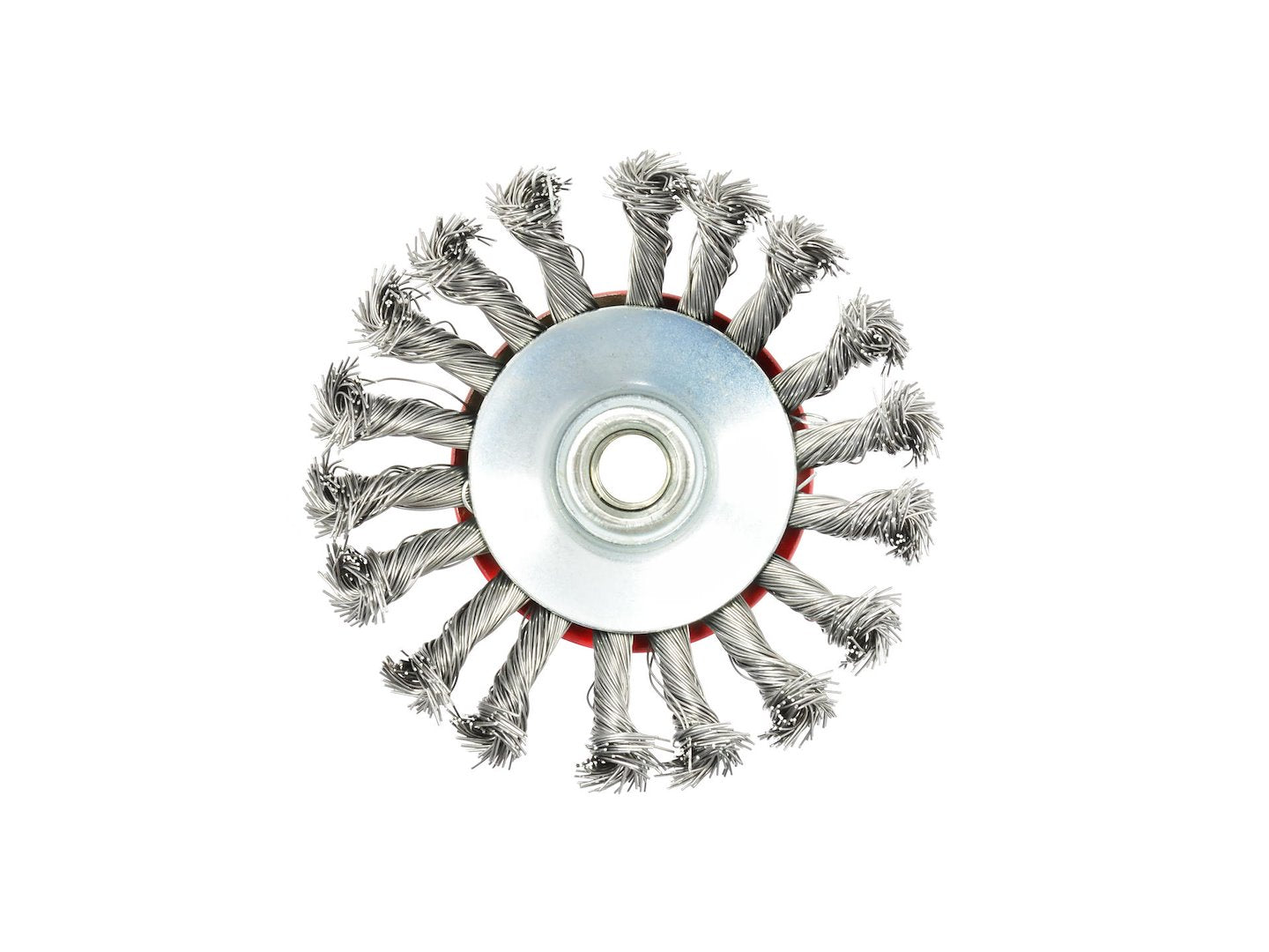Bevel Twisted-Knot Stainless Steel Wire Brush M14, 115 mm