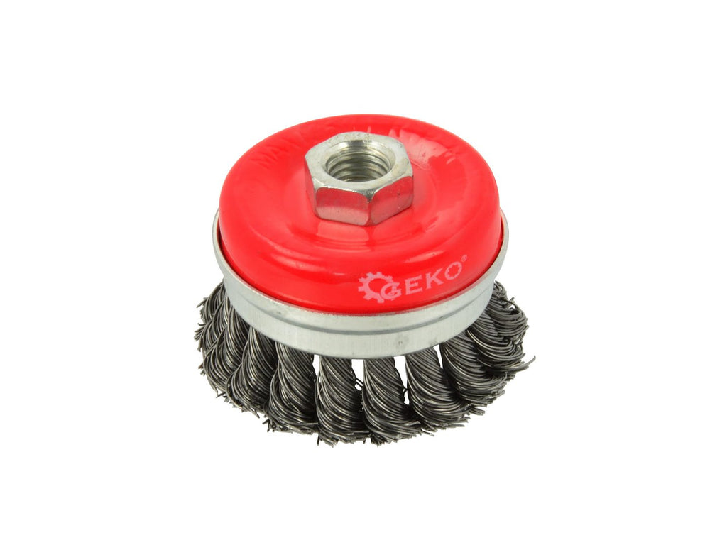 Twisted Knot Cup Brush, M14 x 2 mm, 65 mm, with Band