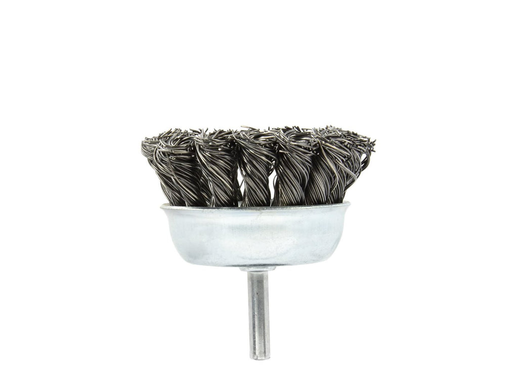 65 mm Steel Wire Cup Brush for Drills — 6 mm Shank