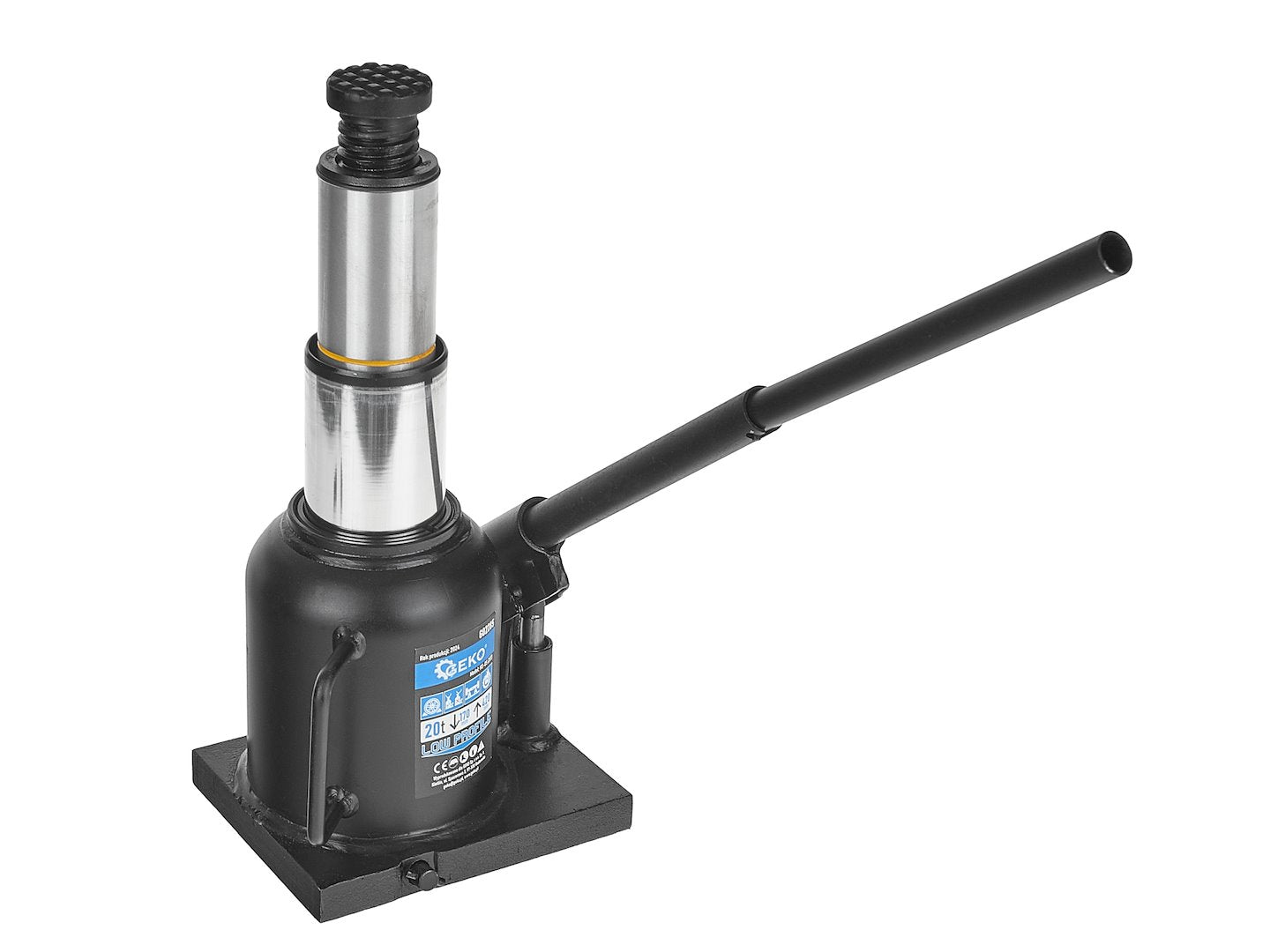 Double-Ram Welded Bottle Jack, Low Profile, 20T