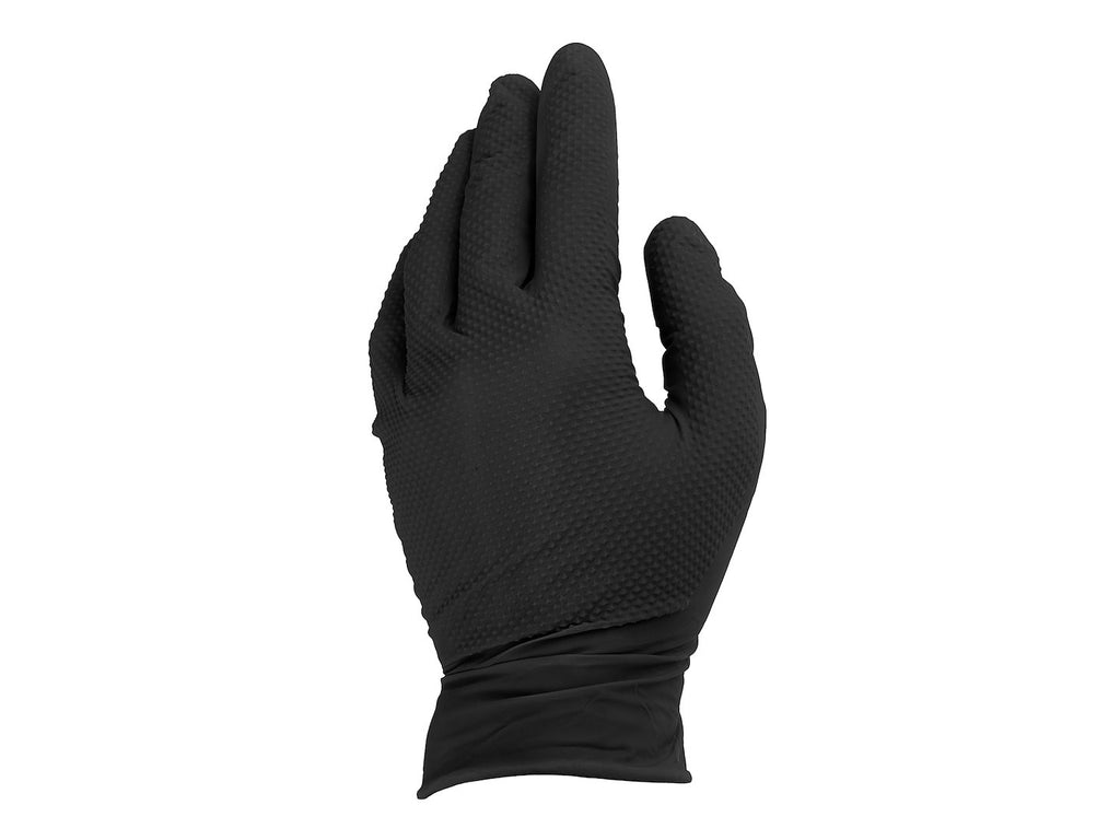 Nitrile Gloves SOLID GRIP, 50 pcs, Size S, Black