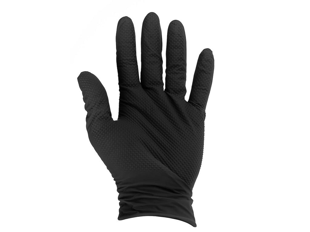 Nitrile gloves SOLID GRIP, 50 pcs, size XXL, black