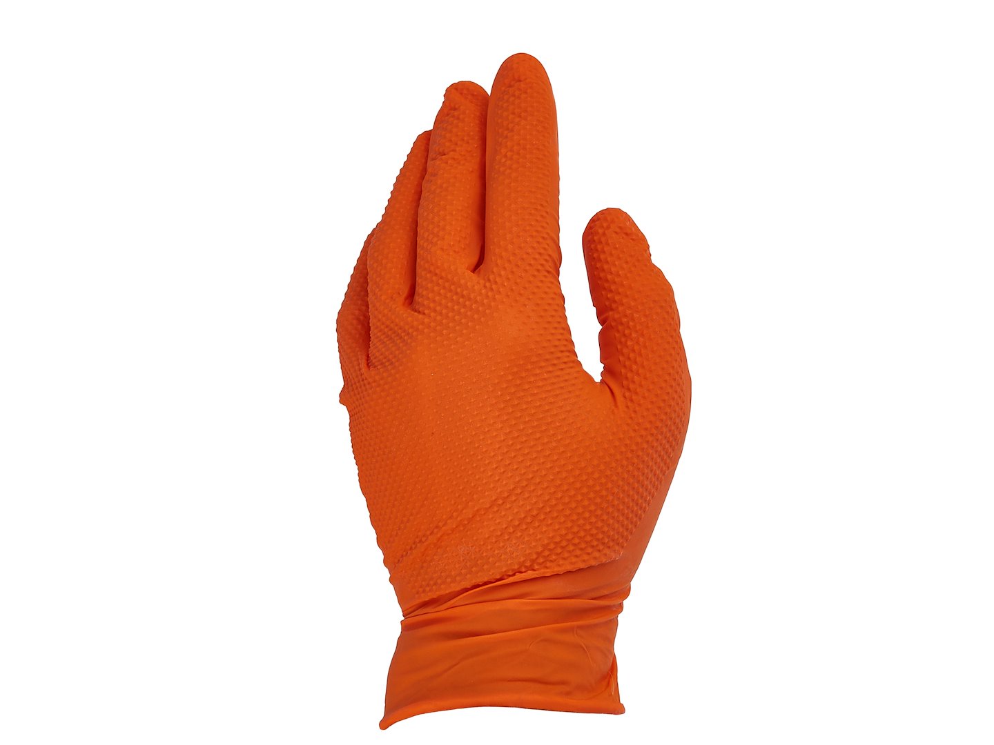 Nitrile gloves SOLID GRIP 50 pcs size L, orange