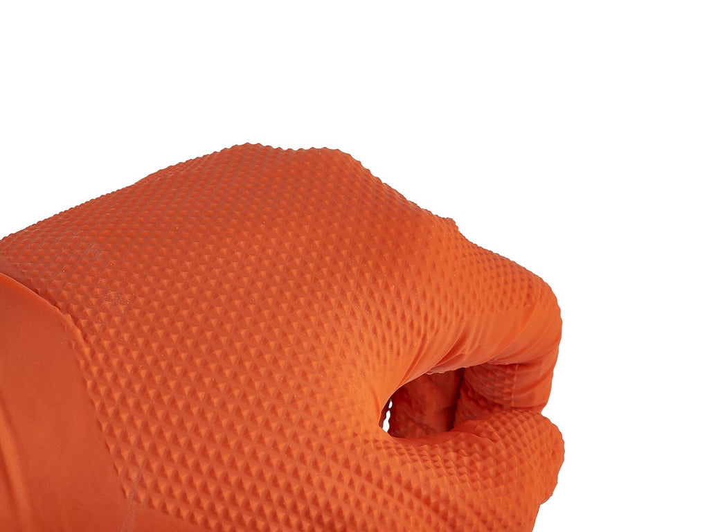 Nitrile gloves SOLID GRIP 50 pcs size XXL, orange