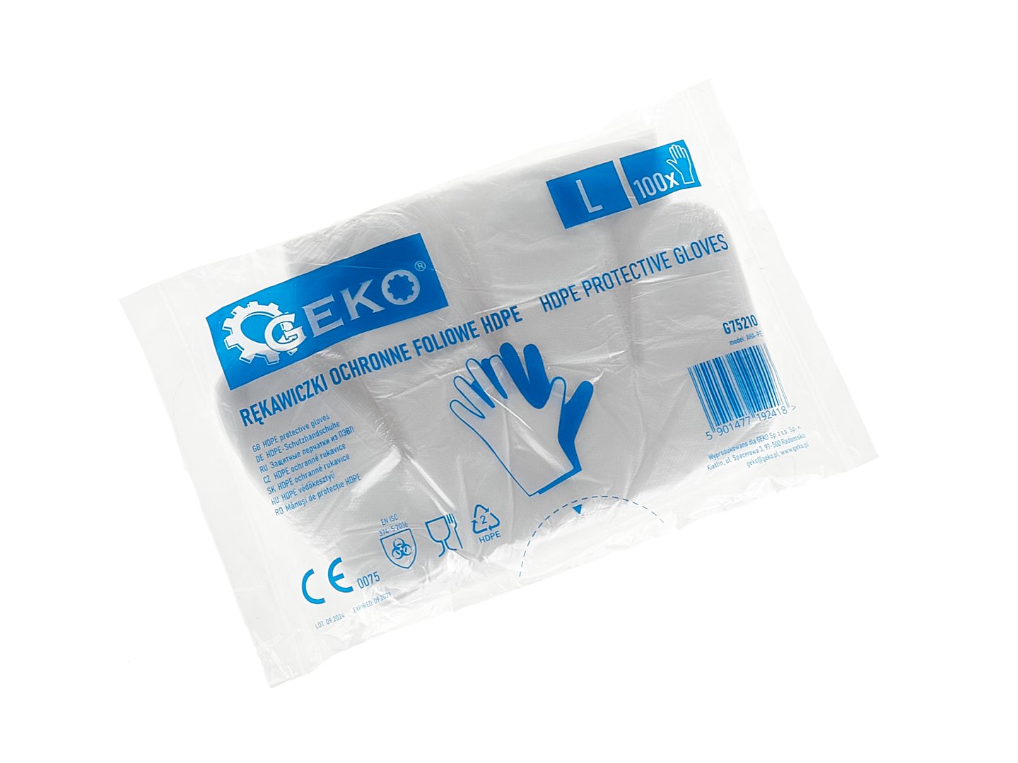 HDPE Protective Gloves — 100 pcs