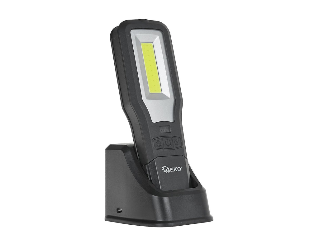 Powerbank Workshop Lamp with Magnet and Light Regulation + Charging Station, LED COB 10W + 5W, 2000mAh, 550lm, IP54