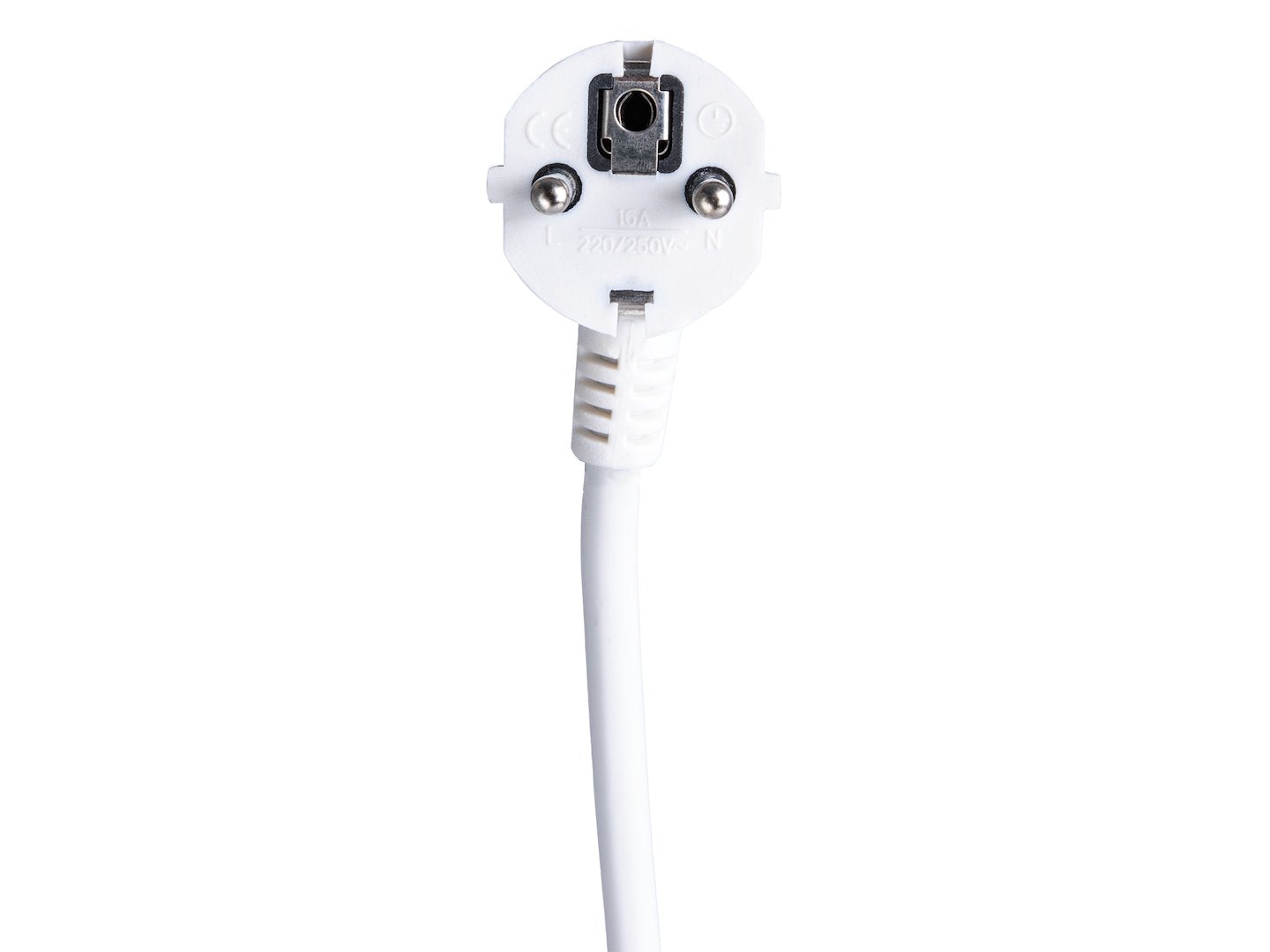 White 5-socket extension cord with switch, 5 m