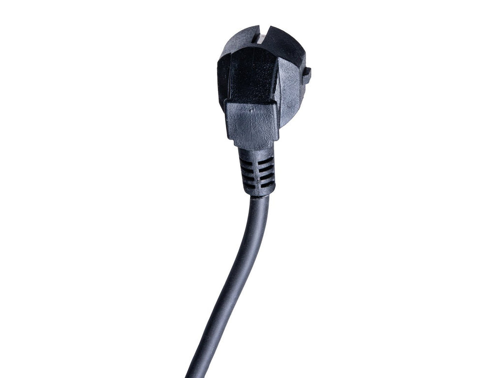 Black extension cord with switch, 5 sockets, 5 m