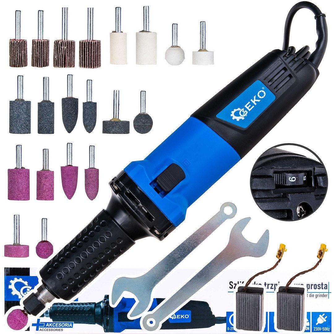 700W 6 mm electric straight die grinder with speed regulation