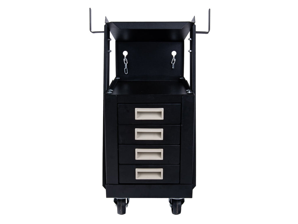 Welding Cart with Handle and 4 Drawers