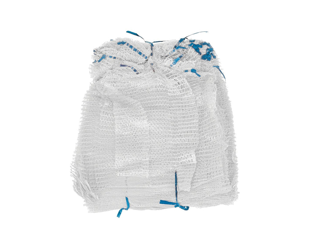 Raschel bag with drawstring 30x50 cm 5 kg / White – Pack of 100