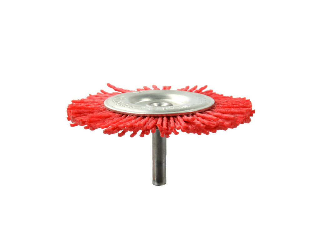 Nylon Filament Wheel Brush 75 mm for Drills, 6 mm Shank