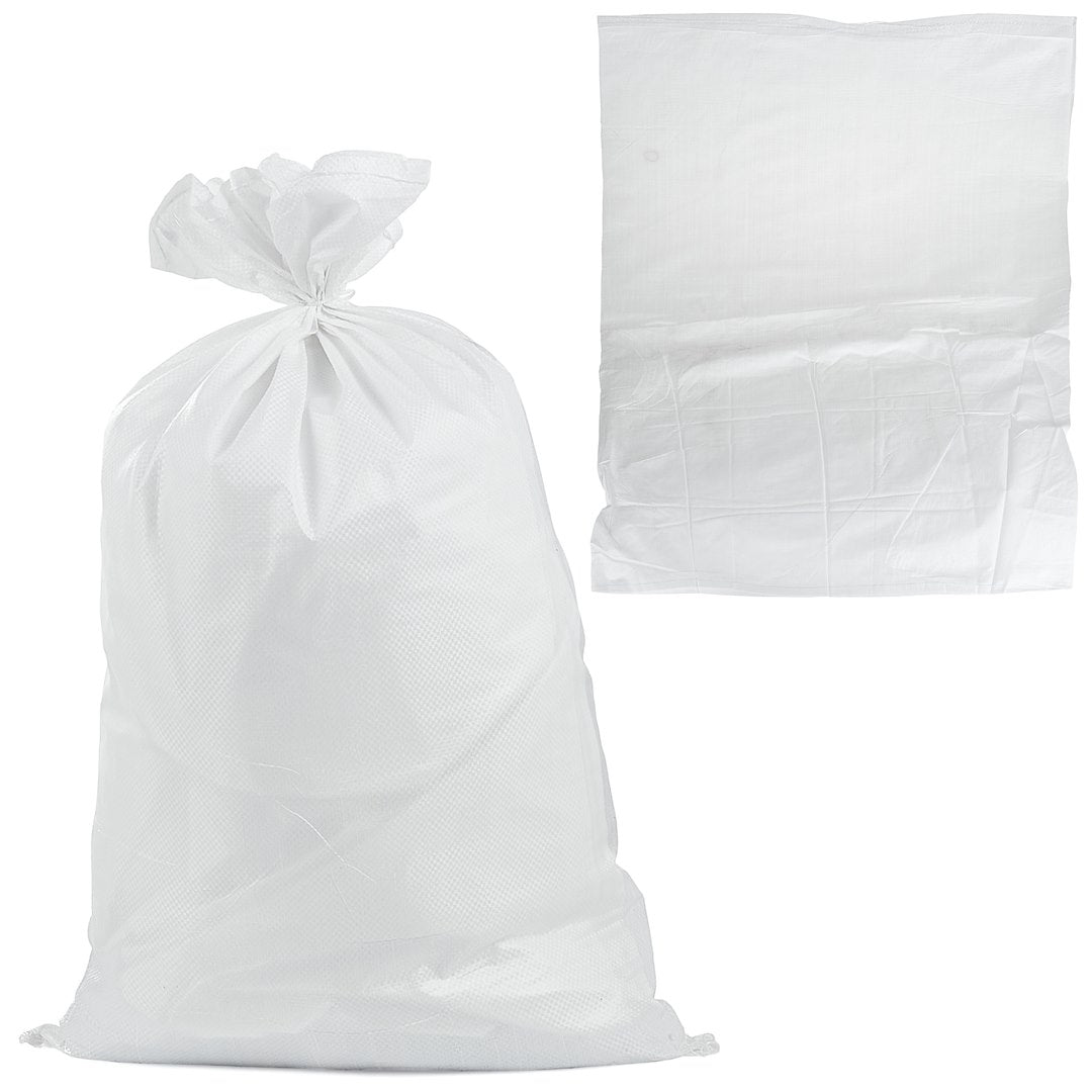 Woven polypropylene bag 80x125 cm, 80 kg / White – Pack of 100