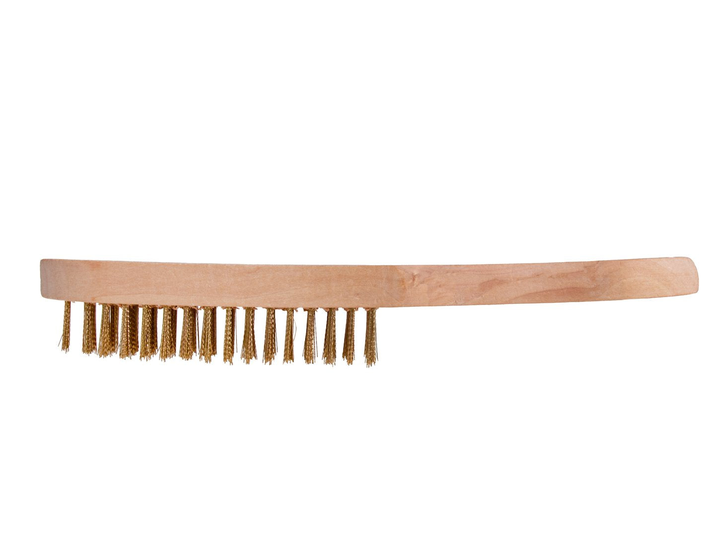 5-row wire brush for rust removal (wooden handle)