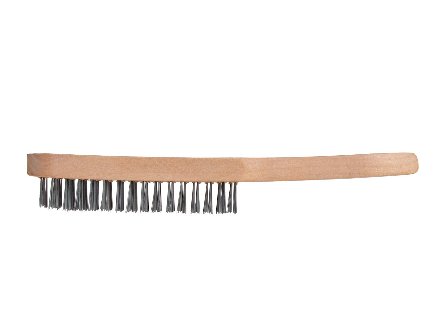 4-Row Wire Brush for Rust Removal (Wooden Handle)