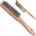 5-row wire brush for rust removal (wooden handle)